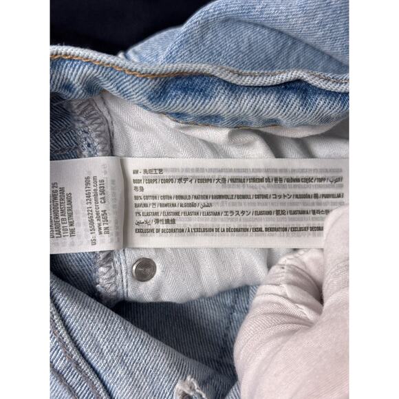 Abercrombie & Fitch Jeans 29 / 8 Womens Curve Love 90s Straight Distressed - Picture 8 of 8